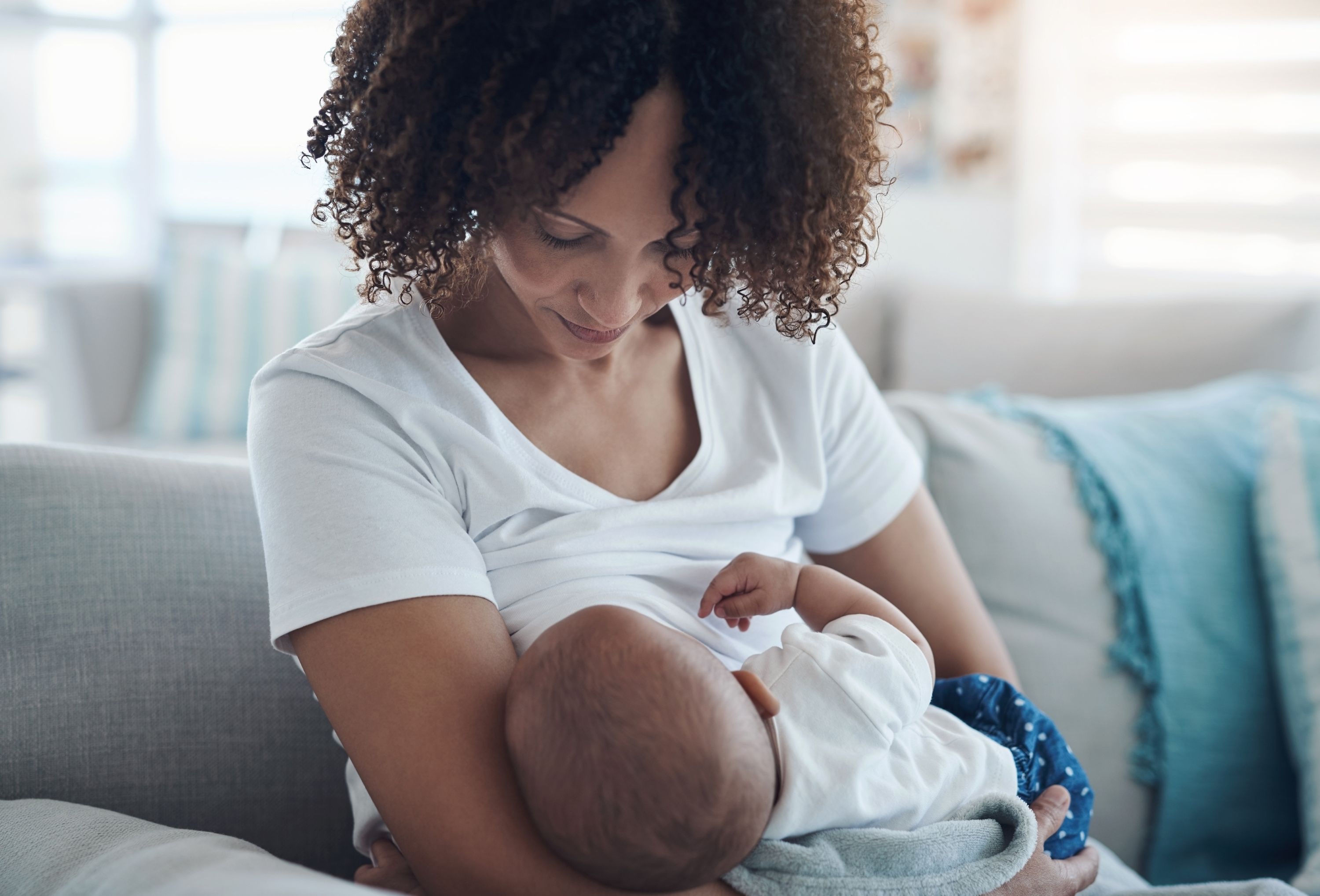 Living Room Breastfeeding Mother